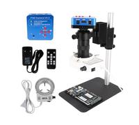 Kit di accessori per microscopio 13 0x 180x Zoom microscopio monoculare digitale Vetrini per microscopio (Color : Small 21MP 120X)