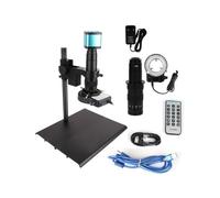 Kit di accessori per microscopio 13 0x 180x Zoom microscopio monoculare digitale Vetrini per microscopio (Color : Big 48MP 180X)