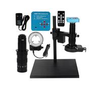 Kit di accessori per microscopio 13 0x 180x Zoom microscopio monoculare digitale Vetrini per microscopio (Color : Big 38MP 180X)