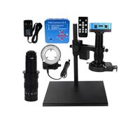Kit di Accessori per microscopio 13 0X 180x Zoom microscopio monoculare Digitale Vetrini per microscopio (Color : Big 21MP 180X)
