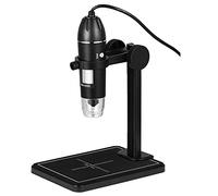 Kit di accessori per microscopio 1600x Microscopio digitale 3 in 1 USB Microscopio elettronico con 8 Le. Lente d'ingrandimento della fotocamera dello zoom DS Vetrini per microscopio