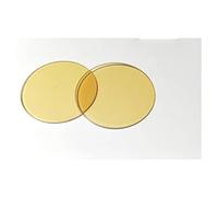 Kit di accessori per microscopio 1pc 32mm Diametro dell'obiettivo Colore del vetro Biologico del microscopio Biologico Vetrini per microscopio (Color : Yellow Transparent)