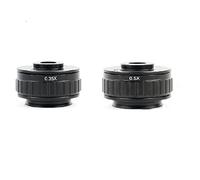 Kit di accessori per microscopio 1x 0.35x 0.5x. Adattatore della fotocamera della fotocamera del fuoco dell'obiettivo dell'adattatore C Vetrini per microscopio (Color : 0.35X and 0.5X)