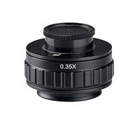 Kit di accessori per microscopio 1x 0.35x 0.5x. Microscopio stereo stereo trinoculare da 38 mm for adattatore adattatore 38mm Vetrini per microscopio (Color : 0.35X and 0.5X)