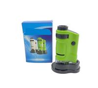Kit di accessori per microscopio 2 0x-40x Microscopio di osservazione portatile, con GUIDATO Leggero Vetrini per microscopio (Color : Green)