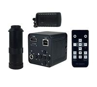 Kit di accessori per microscopio 2. 2MP HD USB 14MP HDMI VGA Fotocamera digitale microscopio video 13 0x C. Montare lenti Vetrini per microscopio(38MP with 130X)