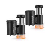 Kit di accessori per microscopio 2 pezzi 60x Mini microscopio tascabile portatile, con 3 luce Vetrini per microscopio