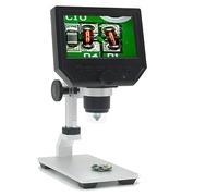 Kit di accessori per microscopio 200x Video Digital Microscope Electronic 7 pollici HD LCD. Schermo in metallo Vetrini per microscopio (Color : 4.3inch 600X WP3)