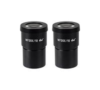 Kit di accessori per microscopio 2PAIR Oculare stereo microscopio biologico Wf10x wf20x wf30x. Accessori for lenti for microscopio Vetrini per microscopio (Color : 20X)