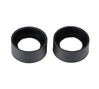 Kit di Accessori per microscopio 2pcs / Set Oculare in Gomma Diametro 34 mm for microscopio Stereo binoculare Biologico Vetrini per microscopio (Color : Flat)