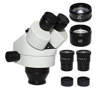 Kit di accessori per microscopio 3. 5x-180x. Testa del microscopio trinoculare Simul-Focus industriale for il cellulare PCB SMD. Riparazione saldatura Zoom Zoom Testa del microscopio stereo Vetrini pe