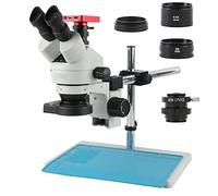 Kit di Accessori per microscopio 3. 7MP. Digitale USB Telecamera microscopio 3. 5x-90x. Microscopio Stereo trinoculare simul-focale Vetrini per microscopio (Color : A)