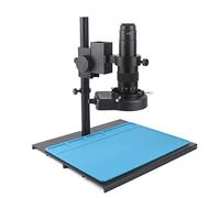 Kit di accessori per microscopio 3. 8 mp 2k USB. Videocamera digitale microscopio monoculare Continus Zoom 12 0x 300x c- Montare Vetrini per microscopio (Color : J 180X NO Camera)