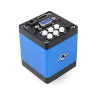 Kit di accessori per microscopio 3. 8 mp 2k USB. Videocamera digitale microscopio monoculare Continus Zoom 12 0x 300x c- Montare Vetrini per microscopio (Color : E HDMI VGA Camera)