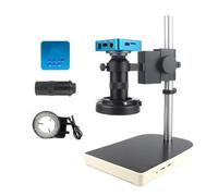 Kit di accessori per microscopio 3. 8MP 2K 60FPS USB Fotocamera for microscopio video elettronico industriale 130x lente a c) Vetrini per microscopio (Color : F)