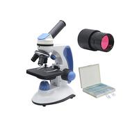 Kit di accessori per microscopio 4 0x-2000x Microscopio monoculare, con luci superiore/inferiore regolabili GUIDATO Illuminazione Vetrini per microscopio (Color : Set 3)