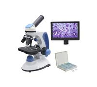 Kit di accessori per microscopio 4 0x-2000x Microscopio monoculare, con luci superiore/inferiore regolabili GUIDATO Illuminazione Vetrini per microscopio (Color : Set 5)