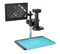 Kit di accessori per microscopio 4. 8MP 2K 1080p USB Fotocamera for microscopio video digitale industriale 18 0x 300x. Zoom Lente a c) Vetrini per microscopio (Color : B, Magnification : 500x)