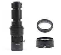 Kit di accessori per microscopio 40. 0x 1000x. Lente di ingrandimento regolabile Lente di vetro C Montare Zoom Lente ottica convessa Vetrini per microscopio(1000x)