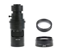 Kit di accessori per microscopio 40. 0x 1000x. Lente di ingrandimento regolabile Lente di vetro C Montare Zoom Lente ottica convessa Vetrini per microscopio(400x)