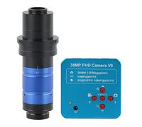 Kit di accessori per microscopio 450X zoom regolabile con lente di montaggio C, fotocamera for microscopio video digitale industriale Vetrini per microscopio (Color : 38MP HDMI USB)