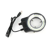 Kit di accessori per microscopio 48. LED USB. Lampada luminosa luminosa ad anello regolabile Vetrini per microscopio