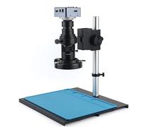 Kit di accessori per microscopio 4K Ultra HD 1080p Compatibile HDMI USB Sensore Digital Video Microscope Camera 4K Output 1/2" Vetrini per microscopio(A Suit)