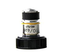 Kit di accessori per microscopio 4x 10x 40x 100x Parti del microscopio acromatico dell'obiettivo dell'obiettivo del microscopio Vetrini per microscopio (Color : 10x)