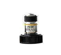 Kit di accessori per microscopio 4x 10x 40x 100x Zoom Microscopy Obiettivi Parti Vetrini per microscopio (Color : 10x)