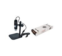 Kit di accessori per microscopio 5 0x-500x. Microscopio digitale elettronico. Vetrini per microscopio (Color : Black)