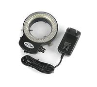 Kit di accessori per microscopio 56 pz 144pcs. PORTATO Lampada delluminatore di microscopio a luce ad anello for microscopio stereo video industriale Vetrini per microscopio