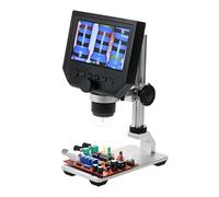 Kit di accessori per microscopio 60. 0x 4.3 "LCD Display Microscope Zoom 3. 6mp. Portatile PORTATO Microscopio video digitale con alluminio Vetrini per microscopio (Color : Type 1)