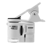 Kit di accessori per microscopio 60x Microscopio digitale for cellulare con PORTATO Lente d'ingrandimento universale del telefono leggero Vetrini per microscopio