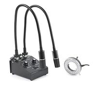 Kit di accessori per microscopio 6W Dual Lights illuminator Sorgente della lampada for la fotocamera dell'obiettivo del microscopio stereo dell'industria 11 0V-240V. Adattatore Vetrini per microscopio