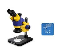 Kit di Accessori per microscopio 7-45x Zoom microscopio Stereo trinoculare, con Base Vetrini per microscopio (Color : Mc75tDx340 Small Mat)