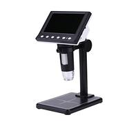 Kit di accessori per microscopio 8. GUIDATO Luci microscopio digitale elettronico 2MP 4.3. Pollice LCD HD 1000x. Lente d'ingrandimento Vetrini per microscopio(Schwarz)