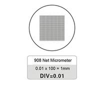 Kit di accessori per microscopio 908 microscopio. Div 0.01mm. Micrometro del valore della scala della griglia Vetrini per microscopio (Color : 1PC Diameter 20mm)