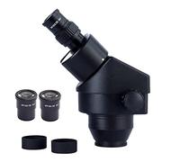 Kit di accessori per microscopio Bianco verde bianco. 7x-45x. Testa del microscopio stereo microscopio binoculare Vetrini per microscopio (Color : Black)