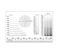 Kit di accessori per microscopio Calibro portatile Punto del film alto trasparente ANIMALE DOMESTICO Scheda morbida Vetrini per microscopio