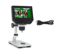 Kit di accessori per microscopio Elettronica regolabile 600x. USB Fotocamera microscopio digitale microscopio digitale fotocamera da 4.3 pollici Vetrini per microscopio (Color : G600 Metal bracket)