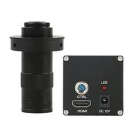 Kit di accessori per microscopio Focus 1080P Video Microscope industriale Video 10 0x 180x 200x c Montare lenti Vetrini per microscopio (Color : With 130x B)