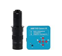 Kit di accessori per microscopio Fotocamera for microscopio digitale elettronico industriale Vetrini per microscopio (Color : With 180x)