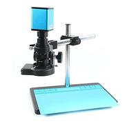 Kit di Accessori per microscopio Fotocamera for microscopio Industriale Video 20 0X 500x. Zoom c Montaggio Lente Vetrini per microscopio (Color : A, Magnification : 200X)