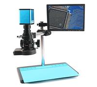 Kit di accessori per microscopio Fotocamera for microscopio industriale video 20 0x 500x. Zoom c montaggio lente Vetrini per microscopio (Color : C, Magnification : 500X)