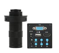 Kit di accessori per microscopio Fotocamera for microscopio video digitale industriale 1080P Vetrini per microscopio (Color : With 130x lens D)