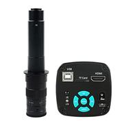 Kit di accessori per microscopio Fotocamera for microscopio video industriale 18 0x 300x 200x 500x 100x c Mount Lens 56. PORTATO Luce dell'anello Vetrini per microscopio (Color : With 300x lens)