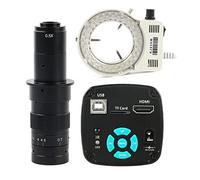 Kit di accessori per microscopio Fotocamera for microscopio video industriale 18 0x 300x 200x 500x 100x c Mount Lens 56. PORTATO Luce dell'anello Vetrini per microscopio