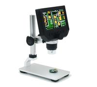 Kit di accessori per microscopio G1000 1000x. Elettronico USB Fotocamera microscopio video microscopio 4.3 pollici Vetrini per microscopio(G600 metal stand)