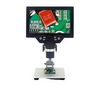 Kit di accessori per microscopio G1200 12MP 1-1200X. Microscopio digitale da 7 pollici HD LCD. Mostra 50. 0x 1000x. Lente di ingrandimento dei microscopi Vetrini per microscopio