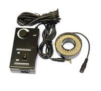 Kit di accessori per microscopio Illuminatore a 40 LED con luce ad anello regolabile for microscopio stereo industriale Lente d'ingrandimento for fotocamera digitale con adattatore di alimentazione CA